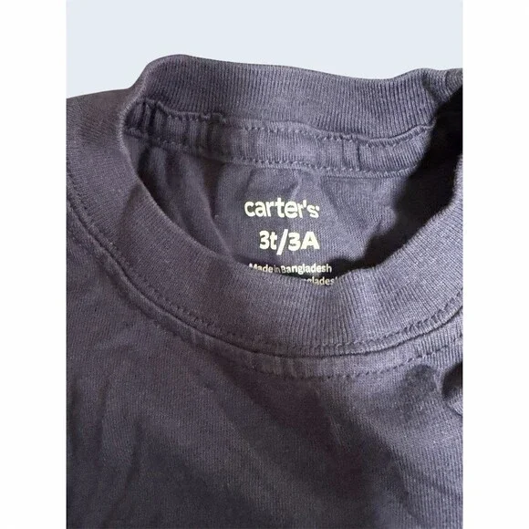 Carter's Boys Outfit Set Size 3T 4pc Long Sleeve Shirt Joggers Shorts Lot - Picture 6 of 8